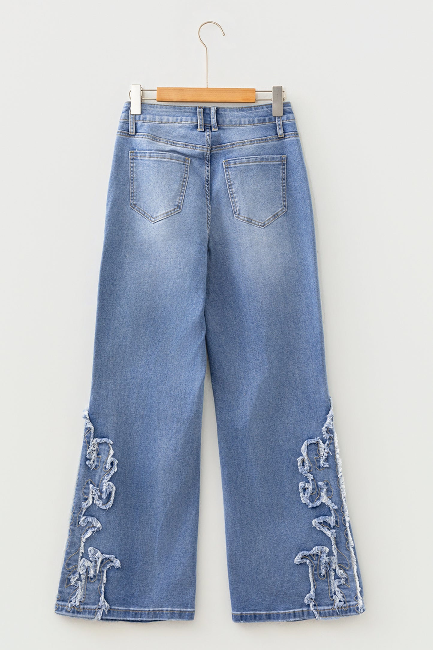 Western Embroidered Flare Leg Full Length Jeans