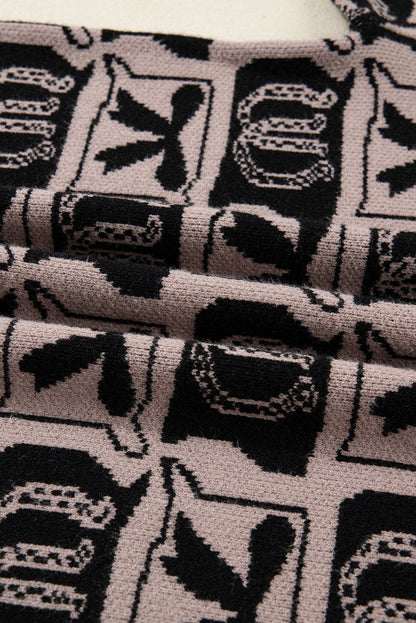 Western Bows & Horseshoes Long Sleeve Sweater