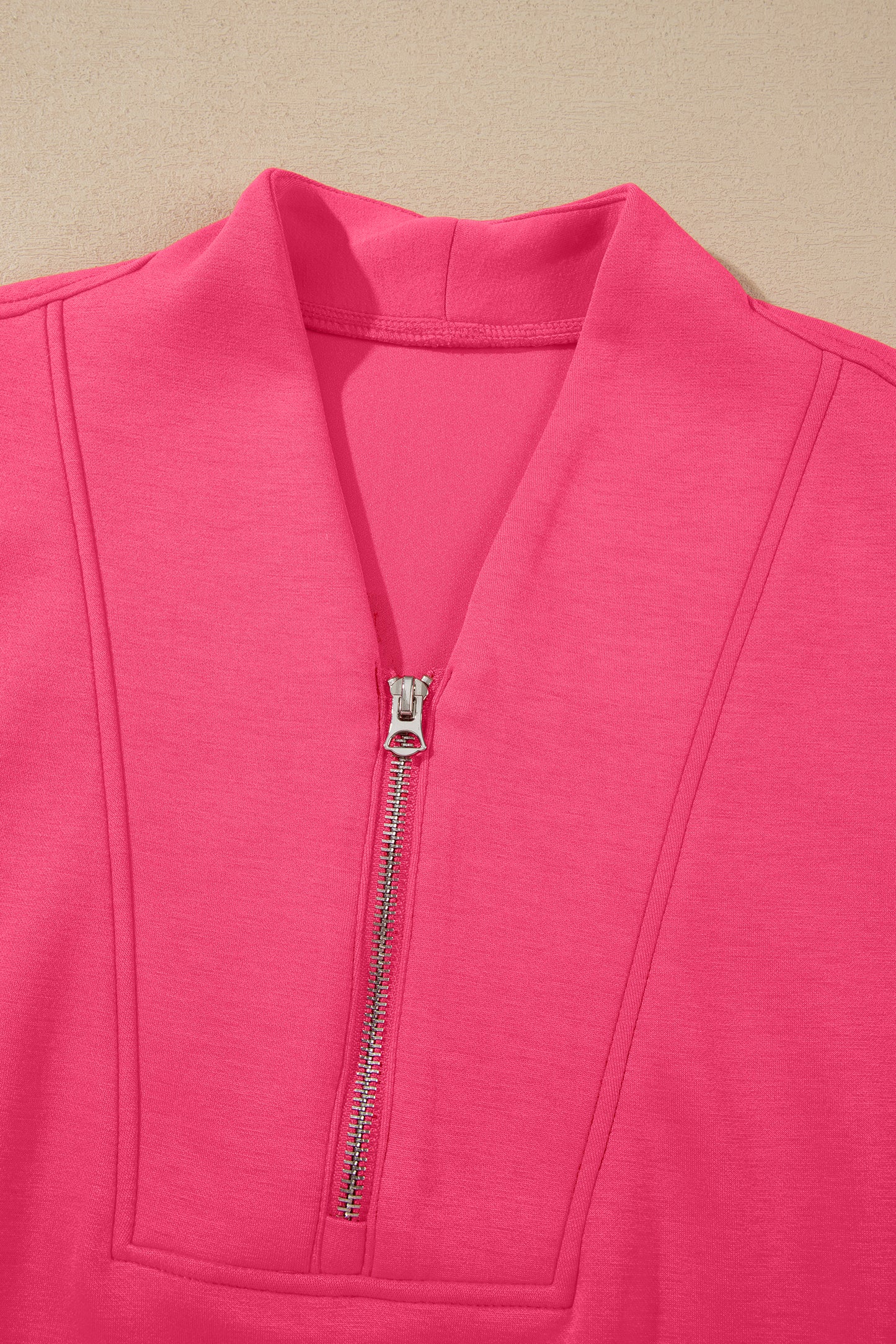 Quarter Zip Sleeveless Top & Drawstring Shorts Set