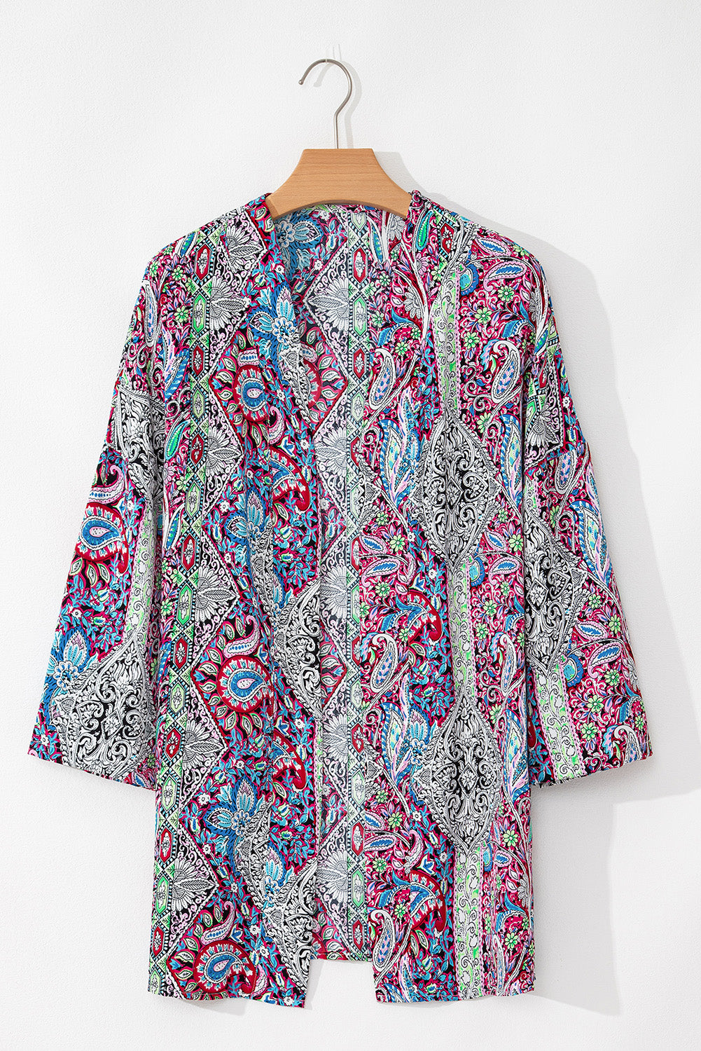 Paisley Open Front Kimono