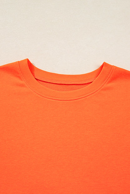 Plus Size Varsity Stripe Pullover and Shorts Set