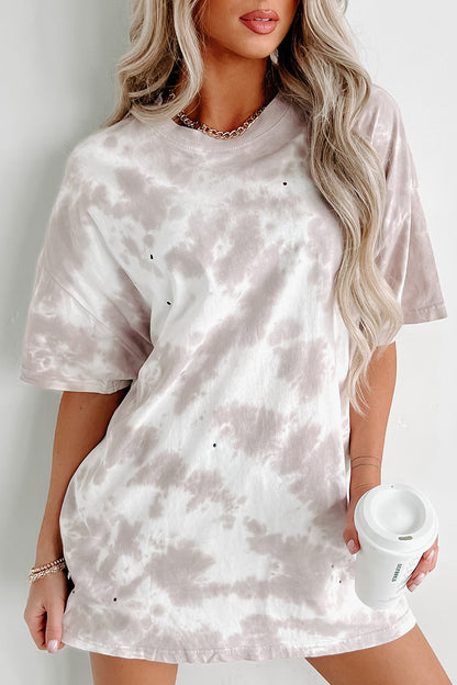 Tie-dye Round Neck Top