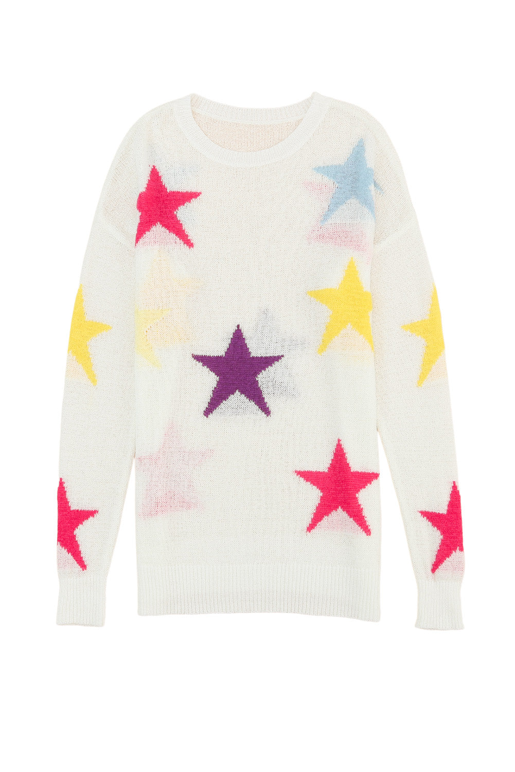 Star Long Sleeve Crewneck Sweater