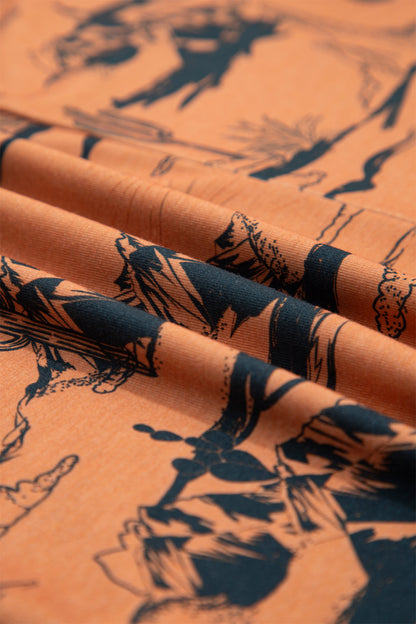 Western Desert Short Sleeve Knit Top