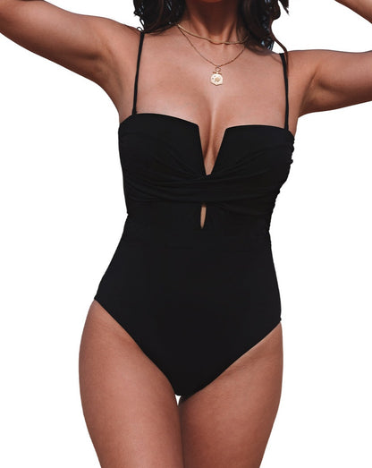 Twist Front One-Piece Swimsuit