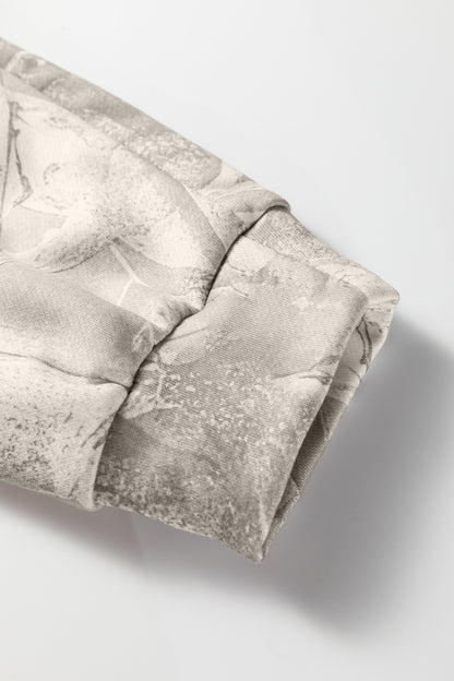 Camo Kangaroo Pocket Drop Shoulder Hoodie