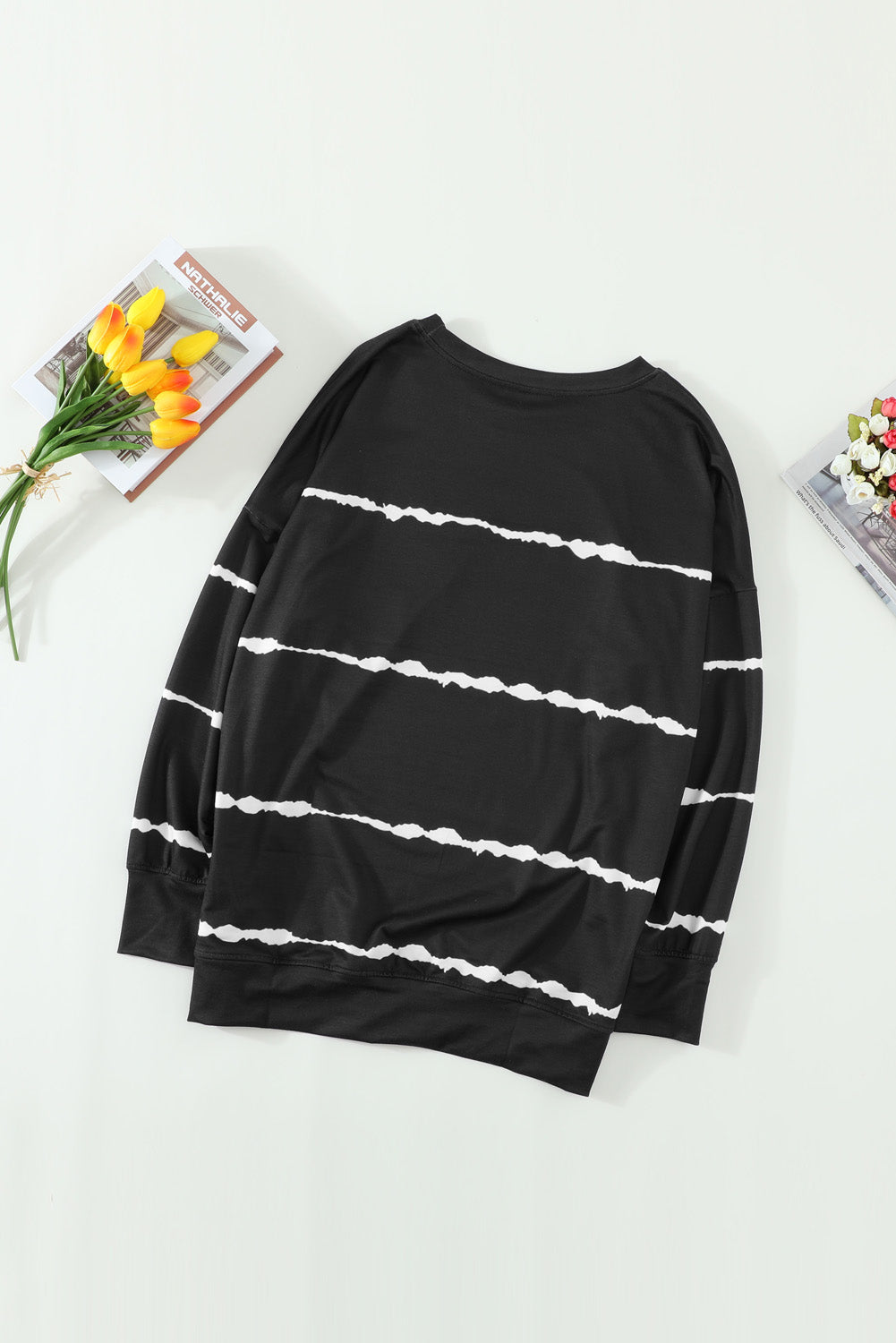 Stripe Long Sleeve Sweatshirt