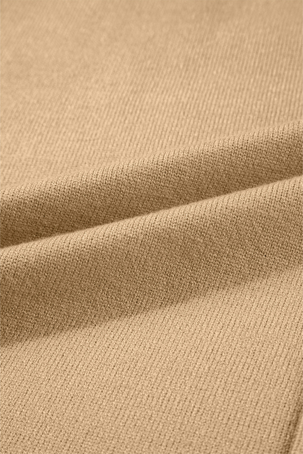 Solid Front Center Seam Drop Shoulder Sweater