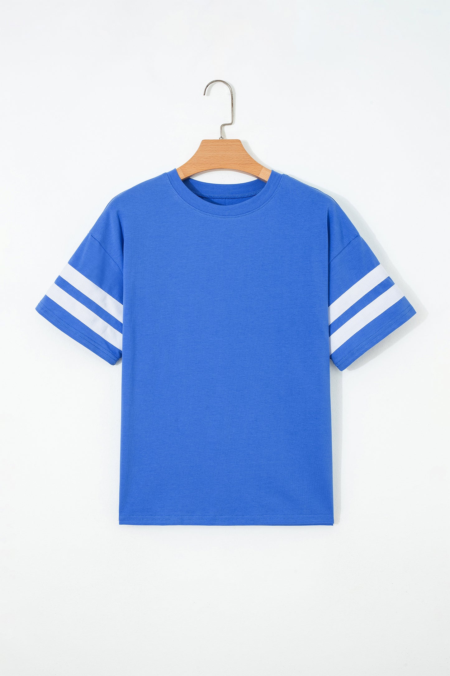 Varsity Stripe Crew Neck Short Sleeve T-Shirt