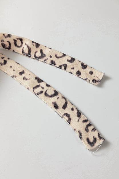 Leopard Side Tie Sleeveless Top