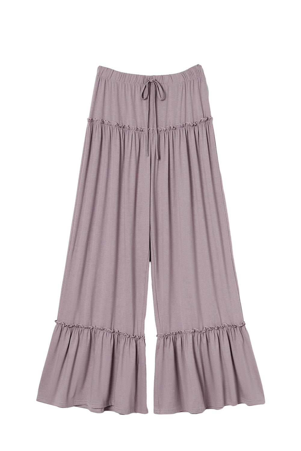 Frilled Wide Leg Pants