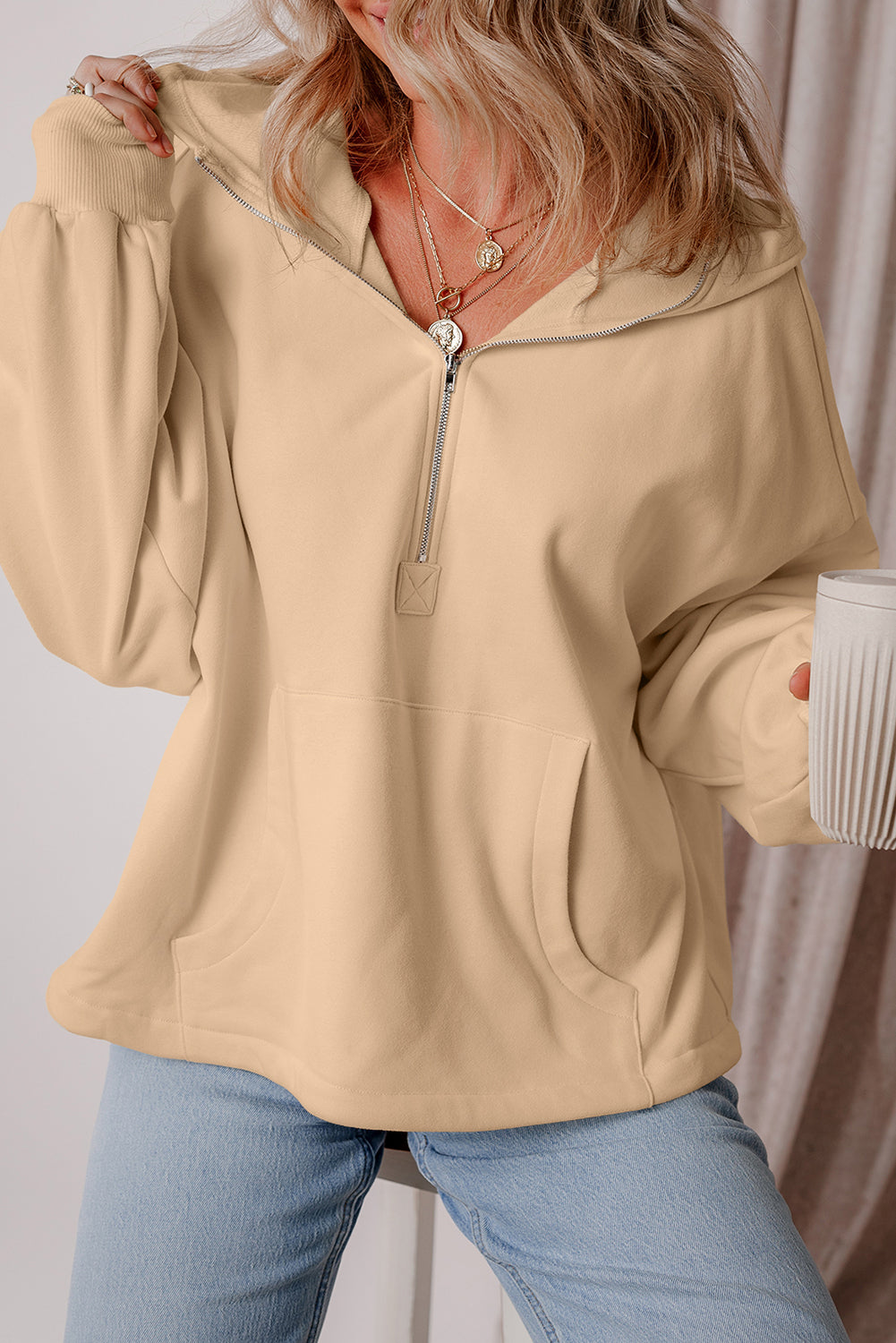 Fleece Lined Kangaroo Pocket Hoodie