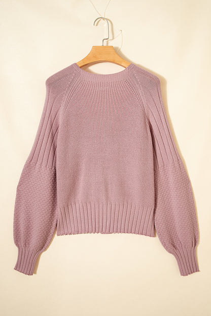 Textured Knit Button Front V-Neck Cardigan