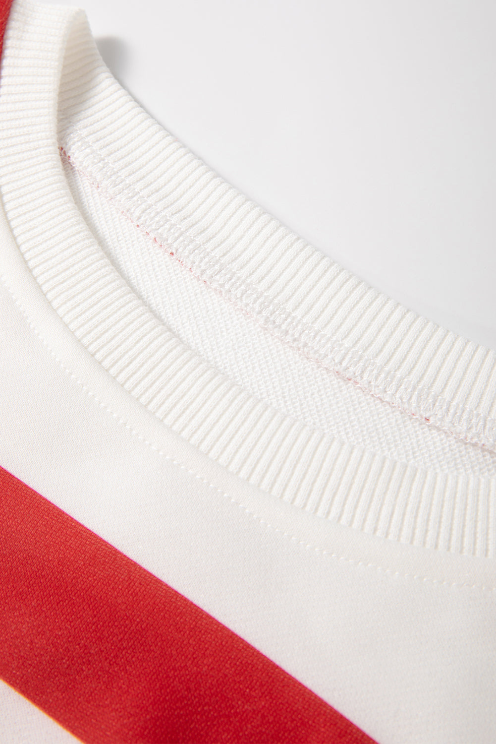 Stripe Drop Shoulder Top and Jogger Pants Set