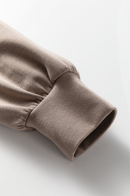 Solid Quarter-Zip Top and Drawstring Pants Set