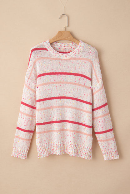 Stripe Confetti Knit Sweater