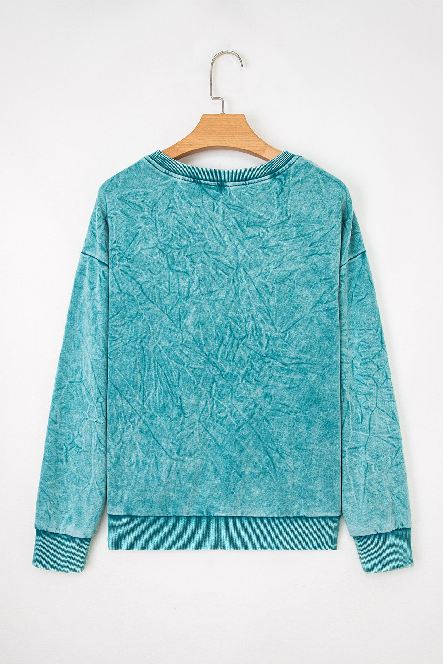 SAVED BY GRACE Embroidered Mineral Wash Sweatshirt