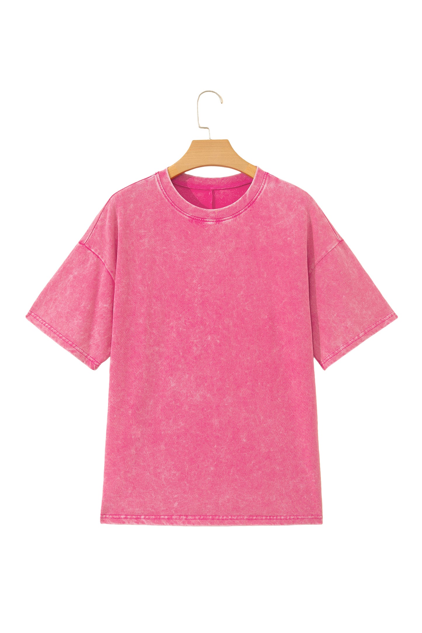 Solid Mineral Wash Short Sleeve Oversized Tee