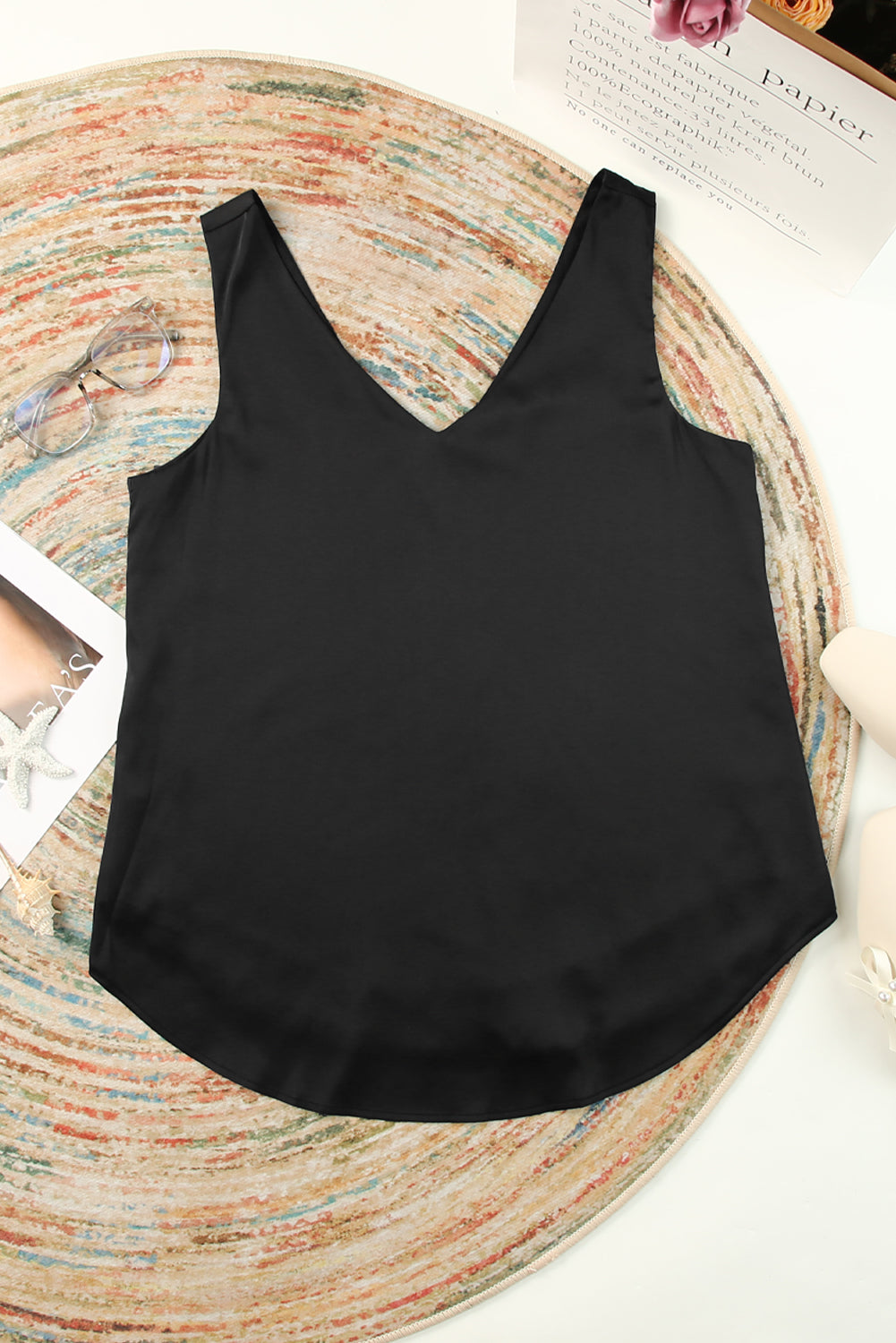 Deep V-Neck Tank Top