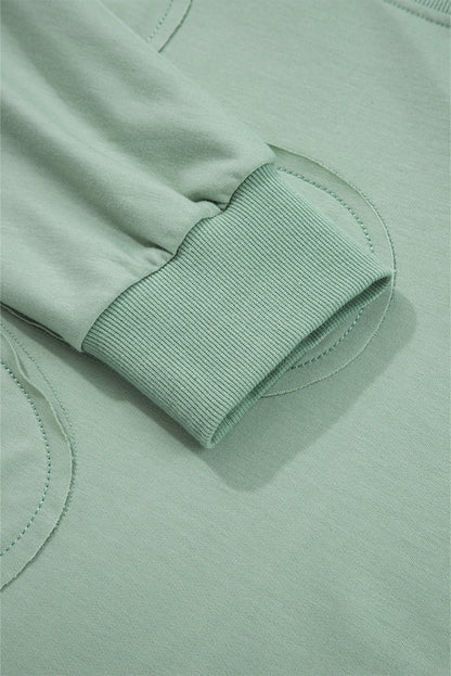 Flower Patchwork Raw Edge Drop Shoulder Top