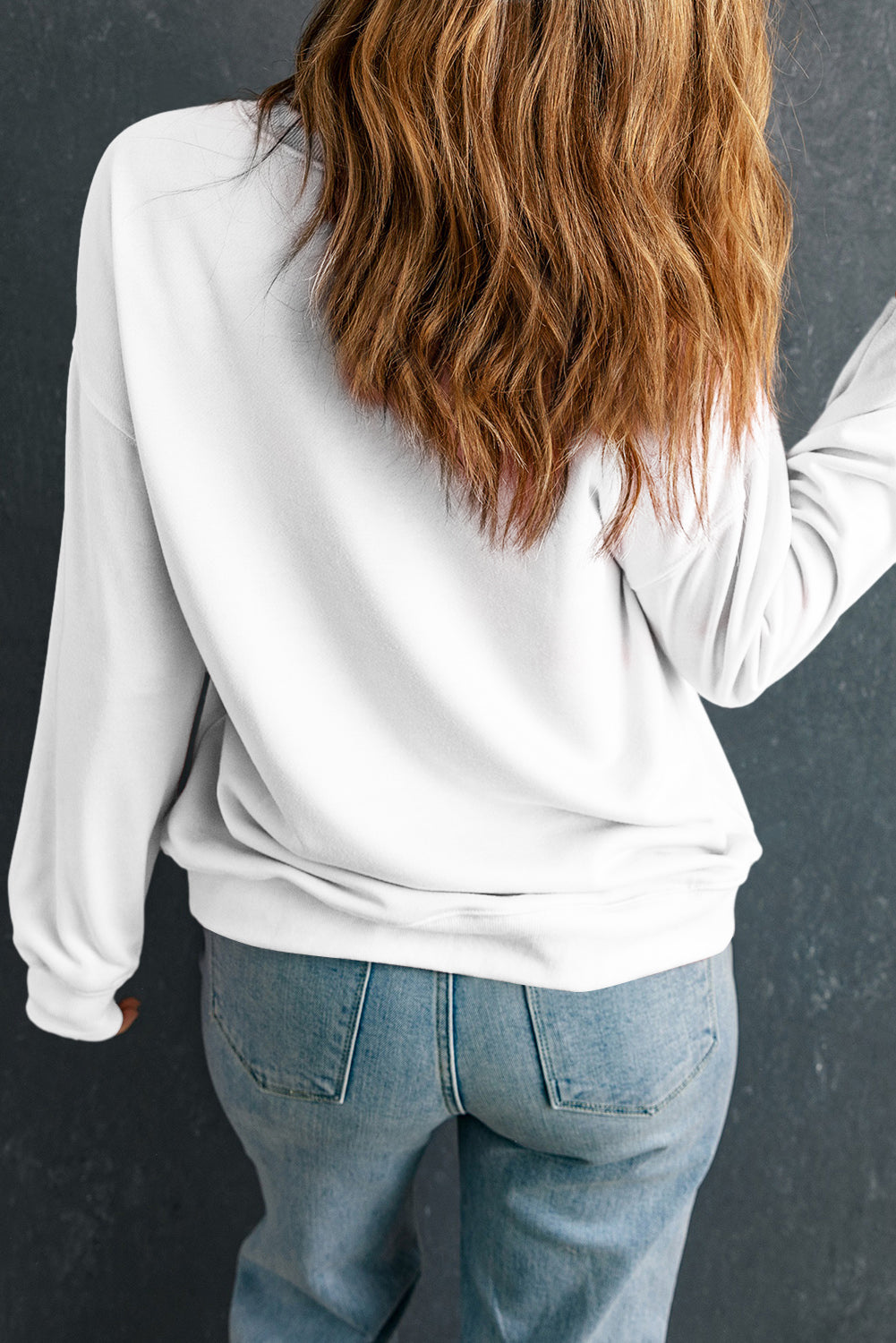 Crewneck Long Sleeve Pullover Sweatshirt