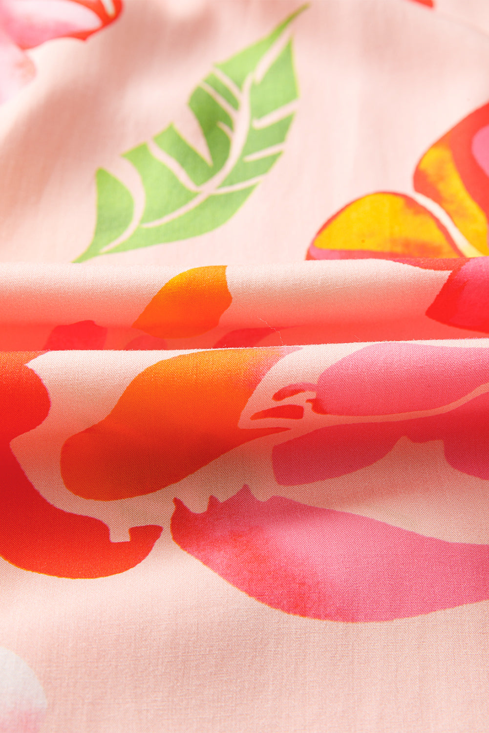 Floral V-Neck Puff Sleeve Maxi Dress