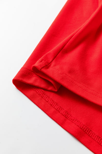 Solid Fold-Over Off-Shoulder Long Sleeve Top