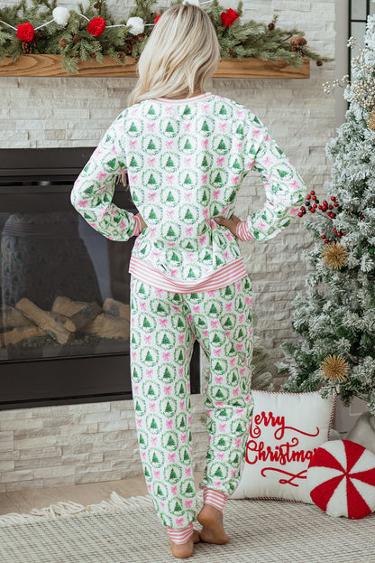 Christmas Top and Pants Lounge Set