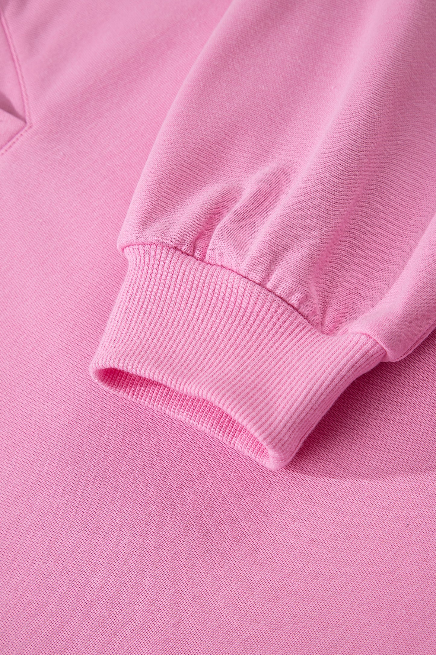 Solid V-Neck Pullover and Drawstring Sweatpants Set