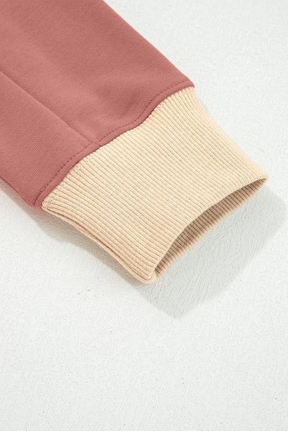 Star Patchwork Reverse Seam Drop Shoulder Sweatshirt