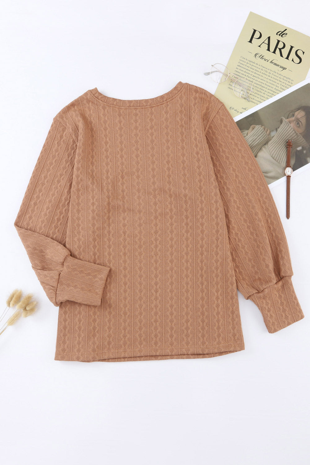 Plus Size Cable Knit Sweater