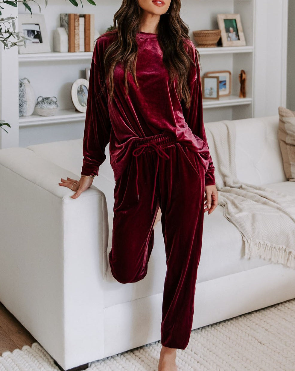 Velvet Two Piece Lounge Set