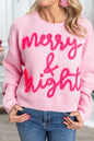 Merry & Bright Waffle Knit Sweater