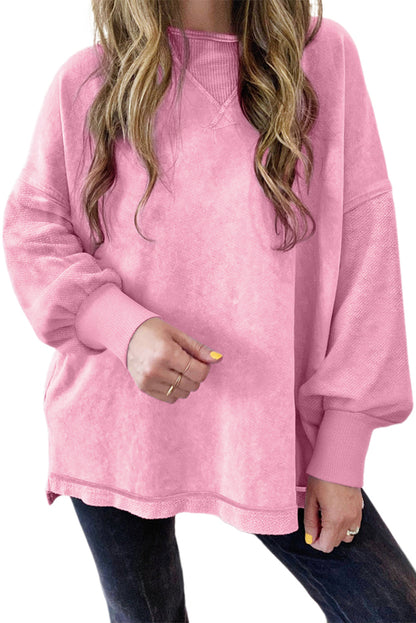 Mineral Wash Drop Shoulder Sweatshirt