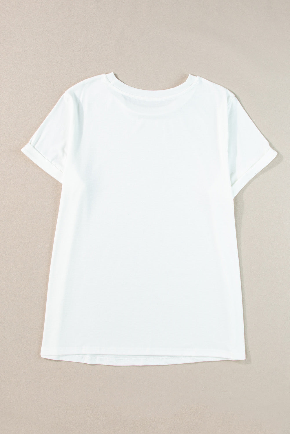 Plus Size Round Neck Short Sleeve T-Shirt