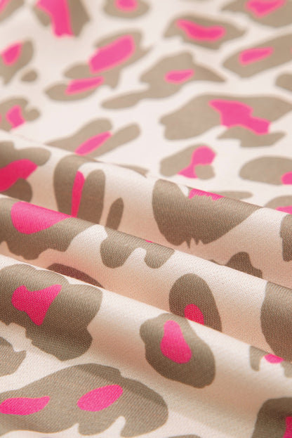 Leopard Zip-Up Hooded Sweatshirt