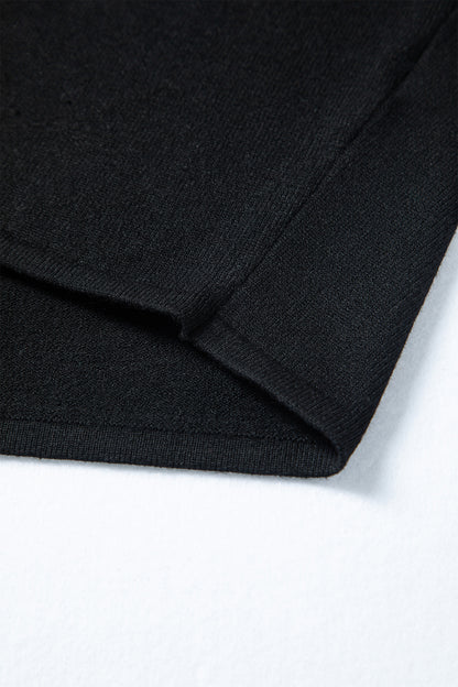 Solid Asymmetric Neck Sweater Mini Dress