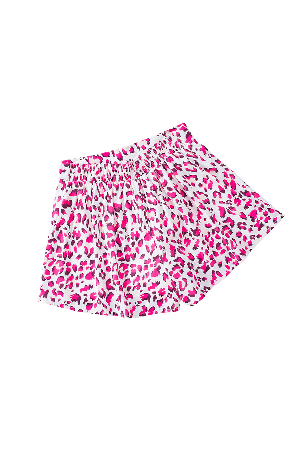 Leopard Elastic High Waist Shorts