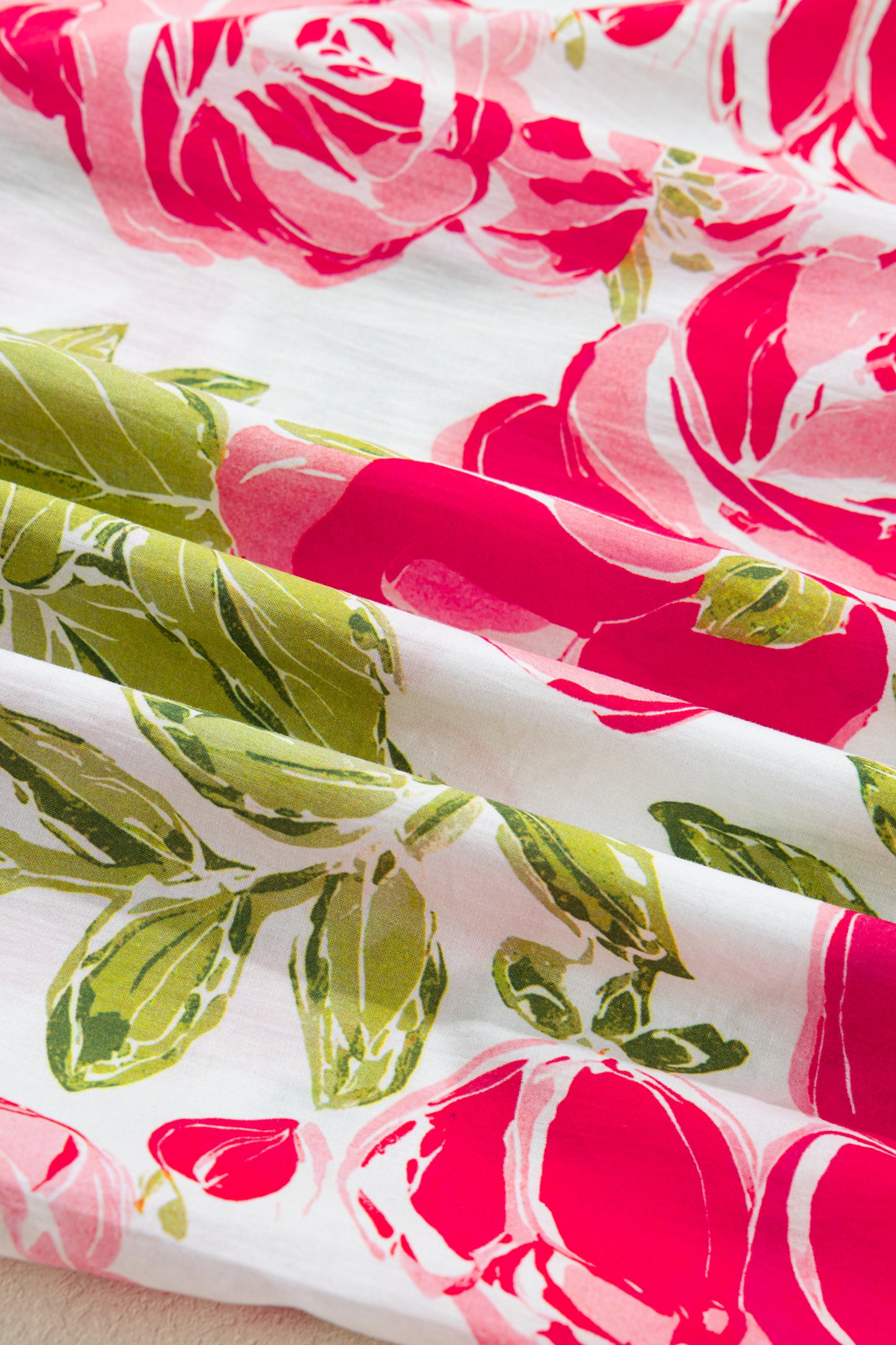 Floral Stripe Trim Frilled Collar Short Sleeve Shirt