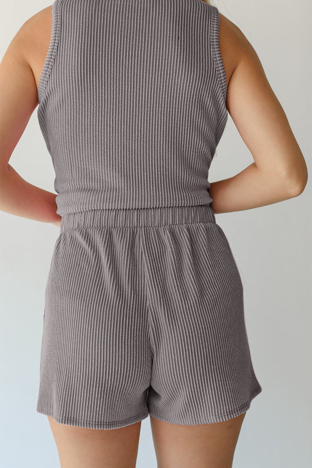 Corded Top and Shorts Set