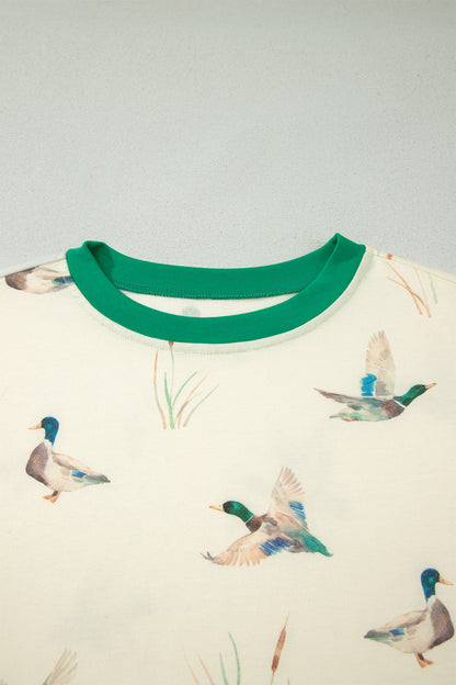 Mallard Colorblock Trim Short Sleeve & Short Set