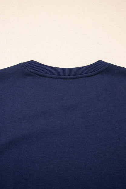 Varsity Stripe Crewneck Pullover and Sweatpants Set