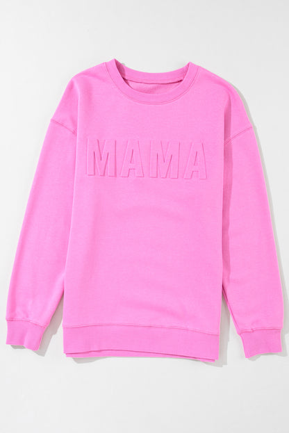 MAMA Embossed Crewneck Sweatshirt