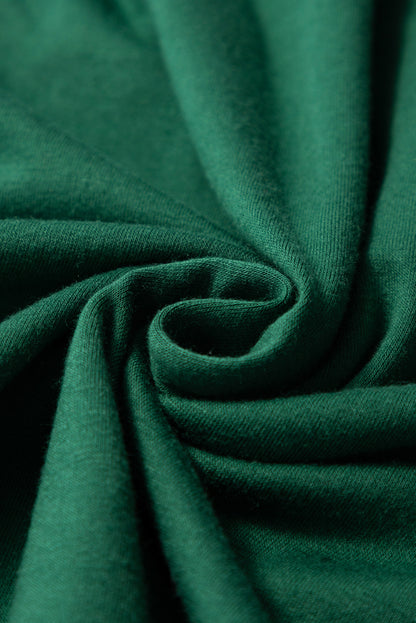 Plus Size Solid Rolled Short Sleeve T-Shirt