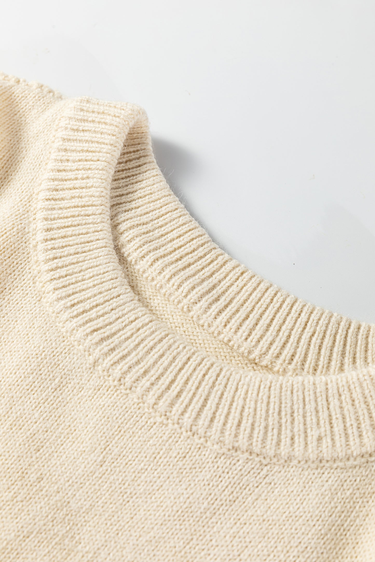 Stripe Reverse Seam Drop Shoulder Baggy Sweater