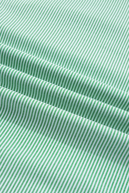 Plus Size Stripe Collar V-Neck Short Sleeve Blouse