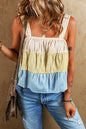 Stripe Colorblock Tiered Tank Top