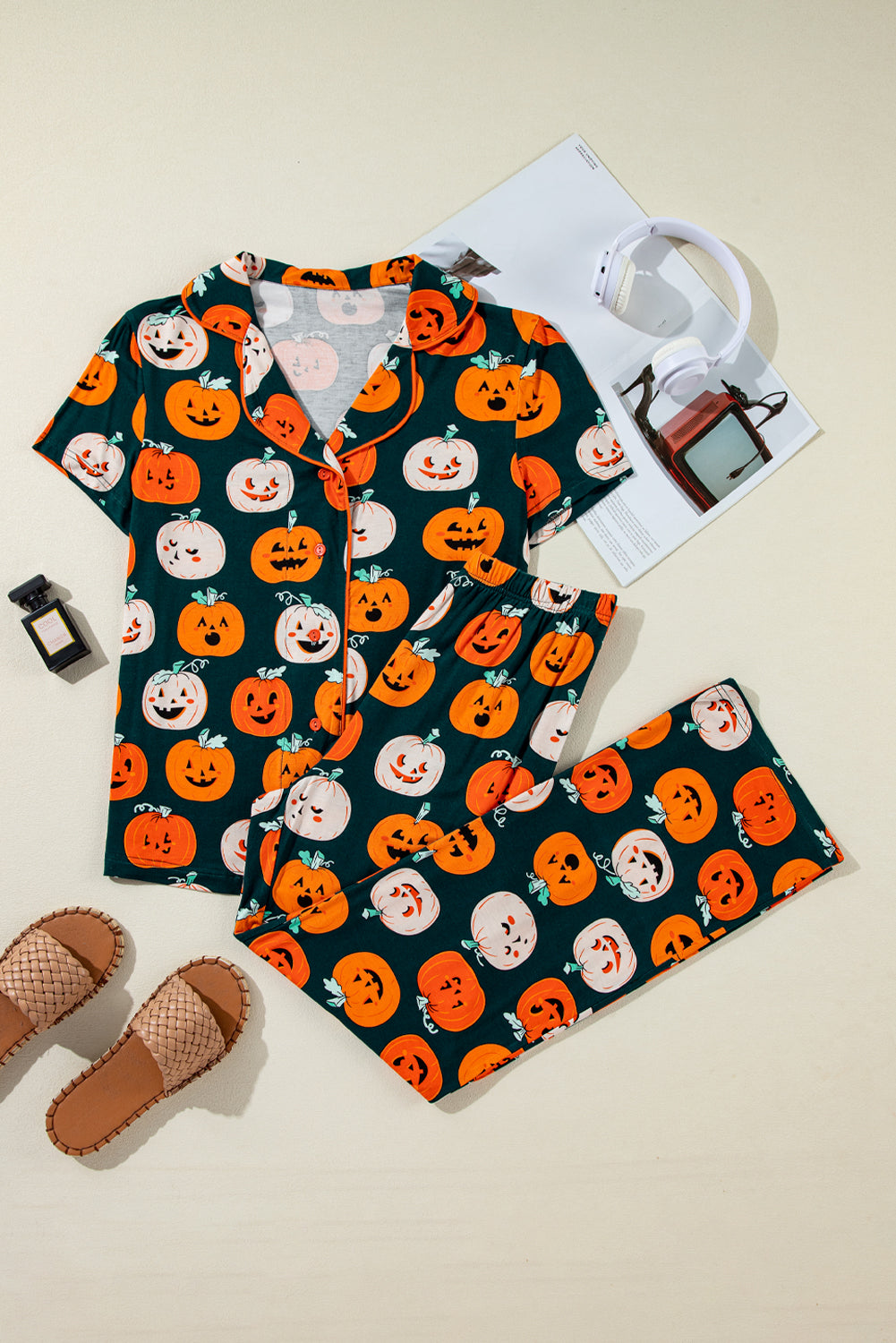 Halloween Shirt and Pants Pajama Set