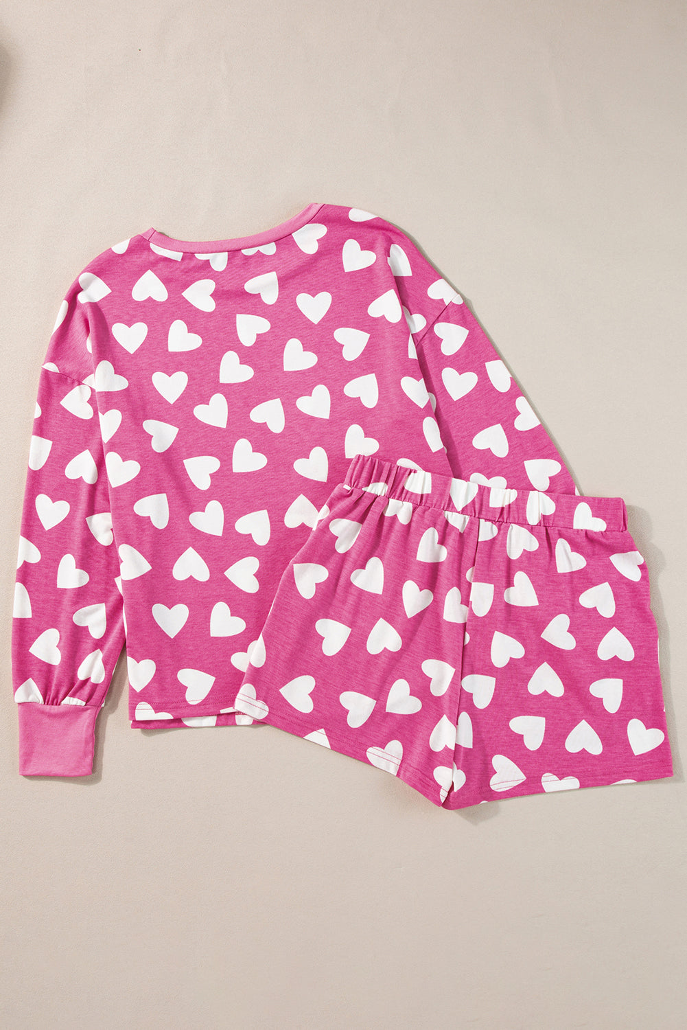 Heart Top and Shorts Lounge Set