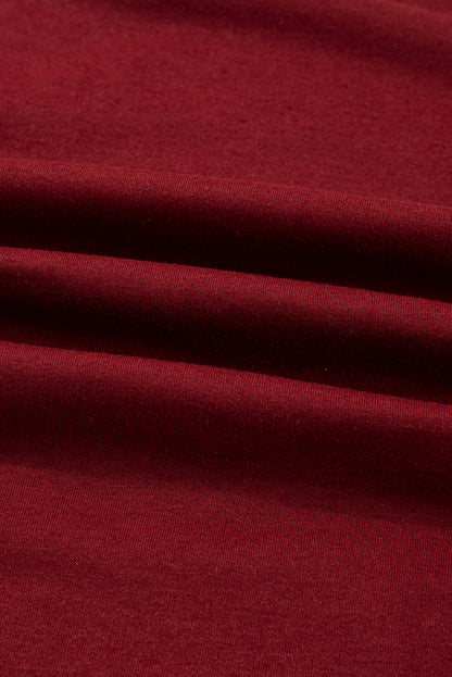 Floral Patch Long Sleeve Crewneck Top